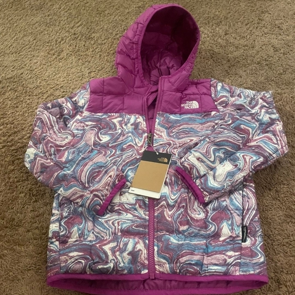 The North Face Purple and Swirl Pattern Jacket
